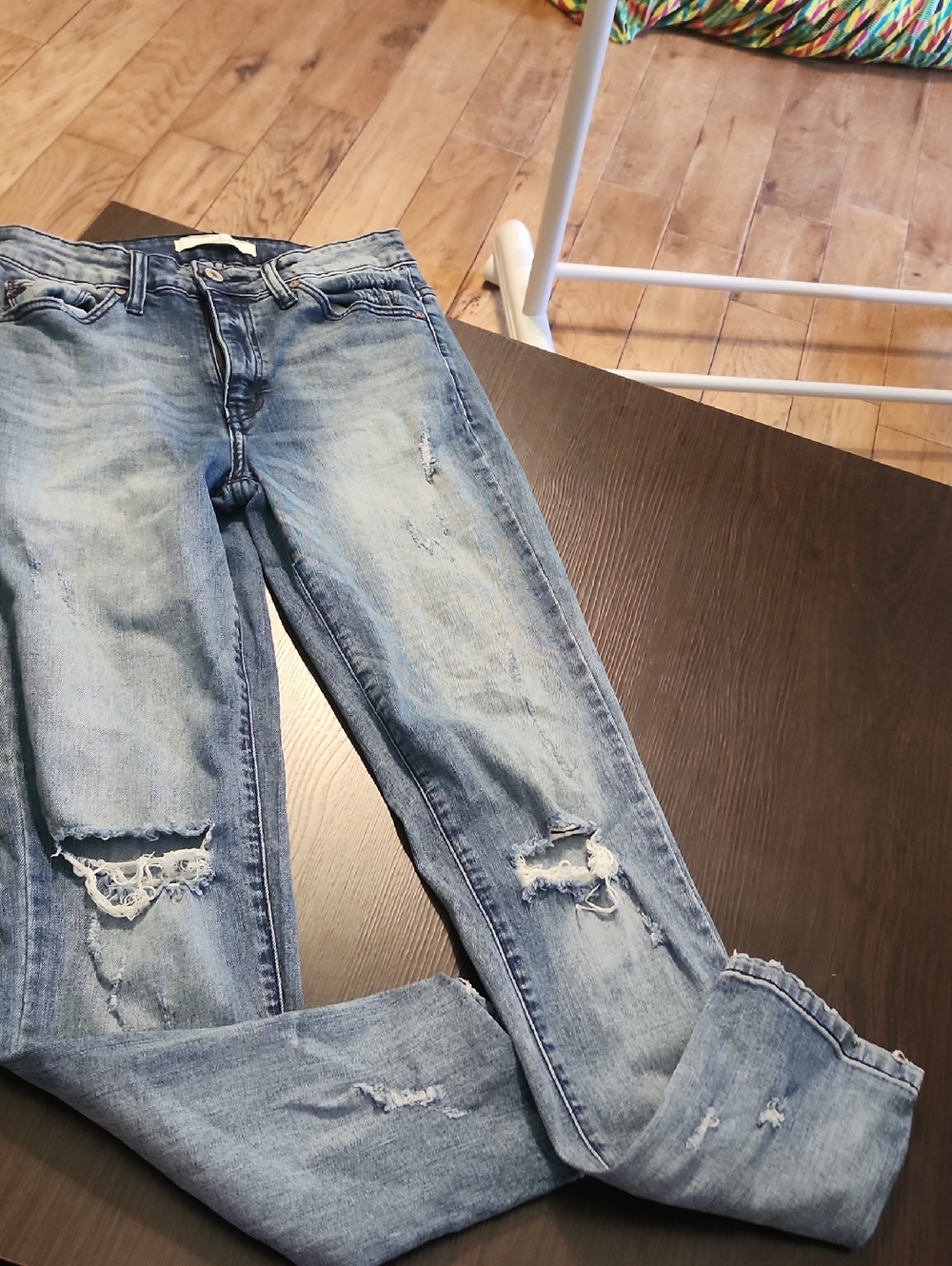 KanCan Light Blue Distressed Skinny Jeans